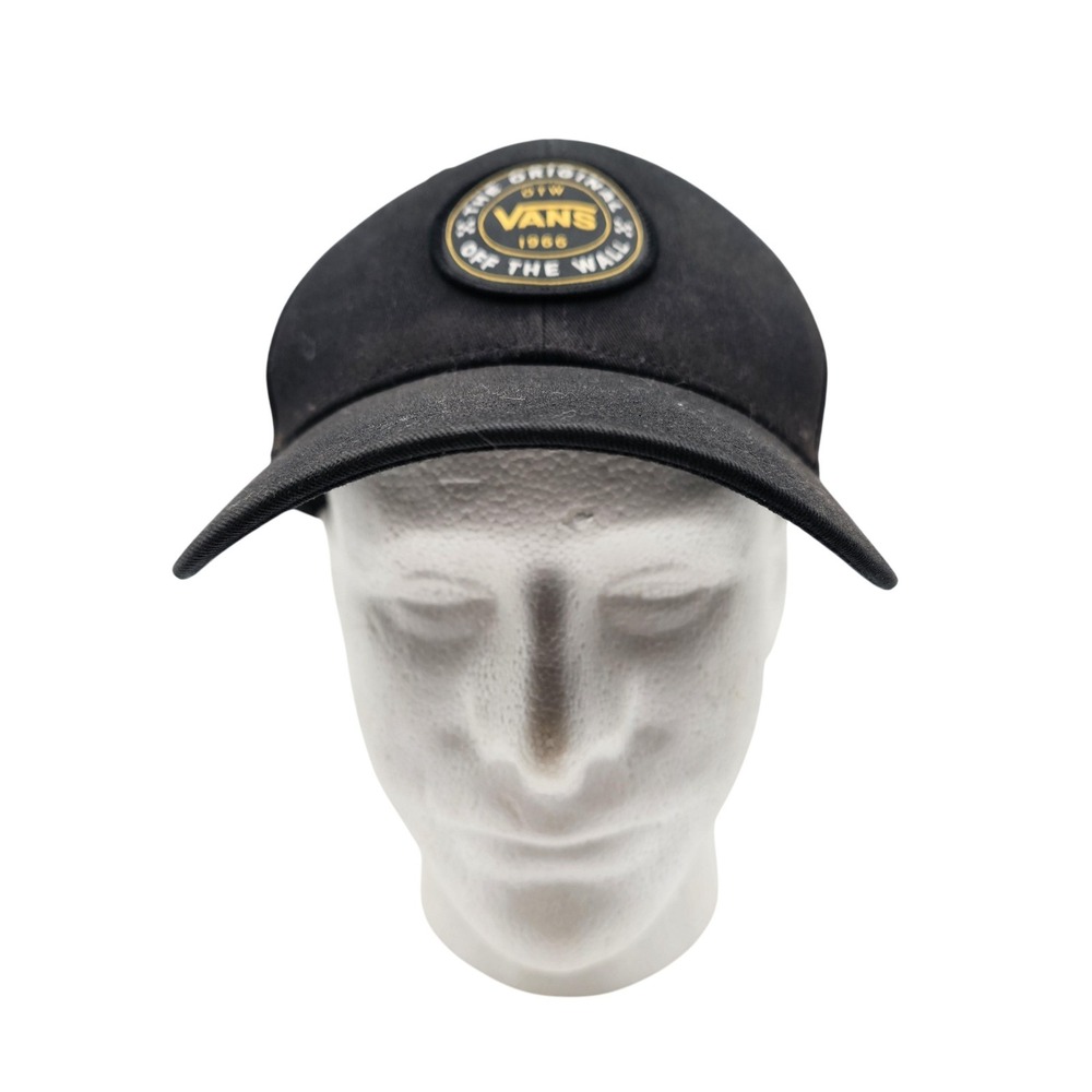 Vans Hat Cap Snap Back Black Patch Off The Wall OTW Embroidered Mens 1966 Skate